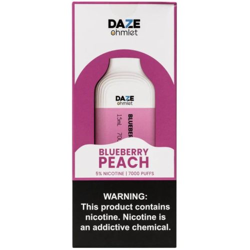 Daze Ohmlet 7000 5% Clearance 7 Daze Disposables Blueberry Peach / 7000 / 5% (50mg)