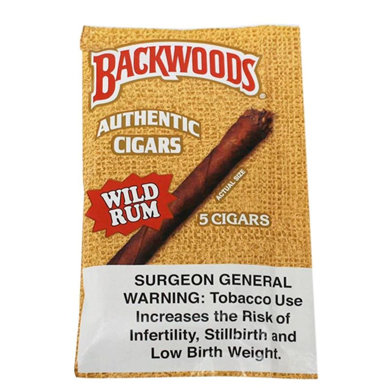 Backwoods - 5 Pack Cigars Backwoods Smoking Accessories Wild Rum Backwoods / 5