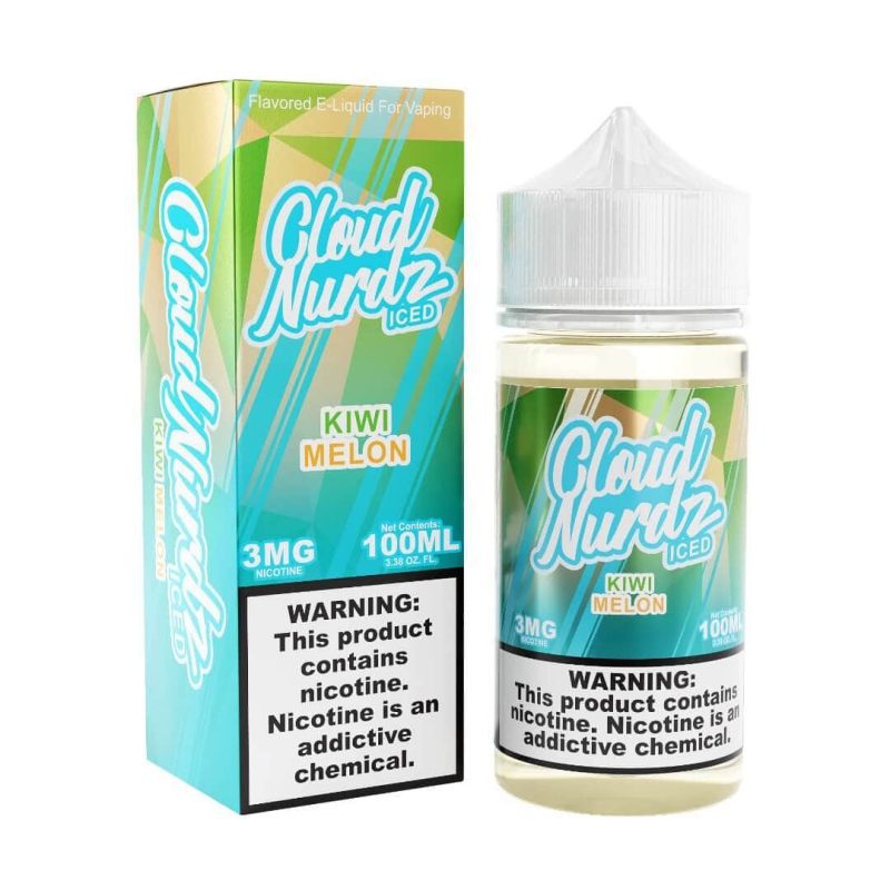 Cloud Nurdz Iced 100mL Cloud Nurdz Premium e-Liquids Iced Kiwi Melon / 3mg / 100mL