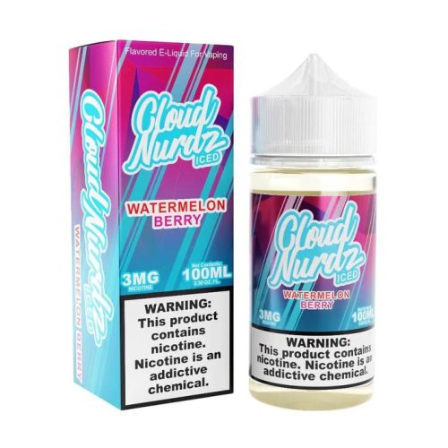 Cloud Nurdz Iced 100mL Cloud Nurdz Premium e-Liquids Iced Watermelon Berry / 3mg / 100mL