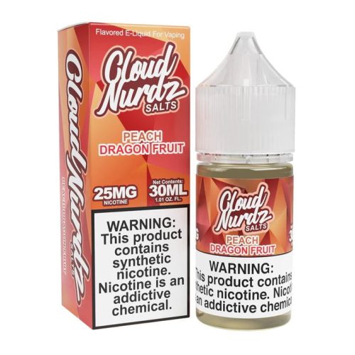 Cloud Nurdz Salt 30mL Cloud Nurdz Nicotine Salt Premiums Peach Dragon Fruit / 25mg