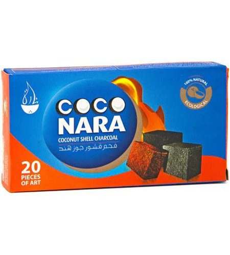 Coconara Coconut Shell Charcoal Coconara Hookah 20 Pieces