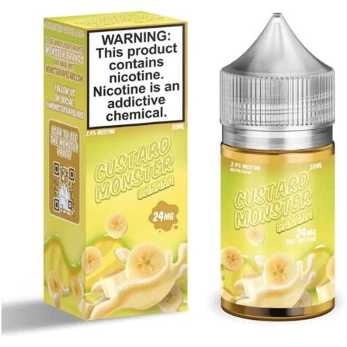 Custard Monster Salts 30mL Monster Labs Nicotine Salt Premiums Banana Custard Monster Salt / 24mg / 30mL