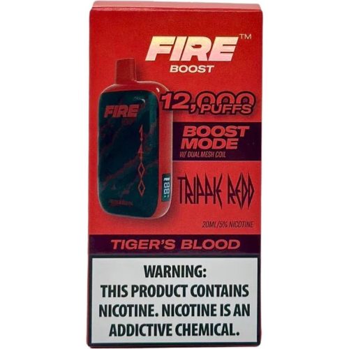 FIRE Boost 12000 Puff 5% Fire XL Disposables Tiger's Blood (Trippie Redd) / 12000+ / 5% (50mg)