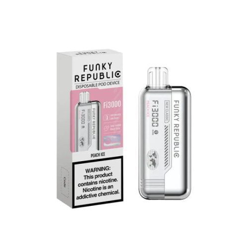 Funky Republic Fi3000 4% (Clearance) EBDesign Disposables Peach Ice / 3000+ / 4% (40mg)