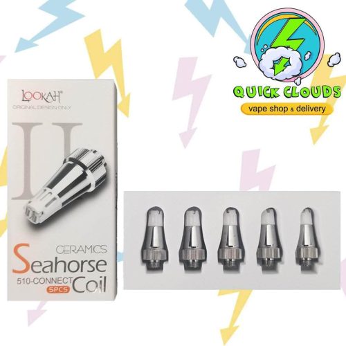 Lookah Seahorse Coil Lookah Smoking Accessories III - Ceramic Tube Seahorse Coil (3 coils per pack)