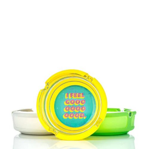 Ugly House Ashtray Ugly House Smoking Accessories Yellow "I FEEL GOOOOD"