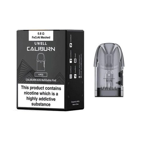 Uwell Caliburn A3S Pod Uwell Coils/Pods/Glass Meshed-FeCrAl 0.8Ohm