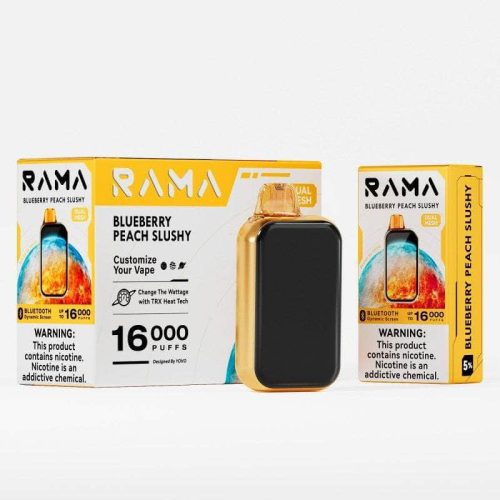 Rama by Yovo 16k 5% Yovo Disposables Blueberry Peach Slushy / 16000+ / 5% (50mg)