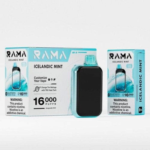 Rama by Yovo 16k 5% Yovo Disposables Icelandic Mint / 16000+ / 5% (50mg)