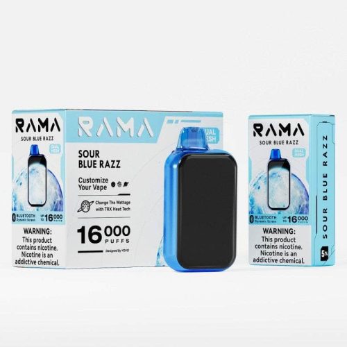 Rama by Yovo 16k 5% Yovo Disposables Sour Blue Razz / 16000+ / 5% (50mg)