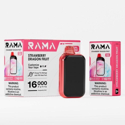 Rama by Yovo 16k 5% Yovo Disposables Strawberry Dragon Fruit / 16000+ / 5% (50mg)