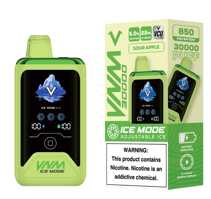 VNM Ice Mode 30k 5% VNM Disposables Sour Apple / 30000+ / 5% (50mg)