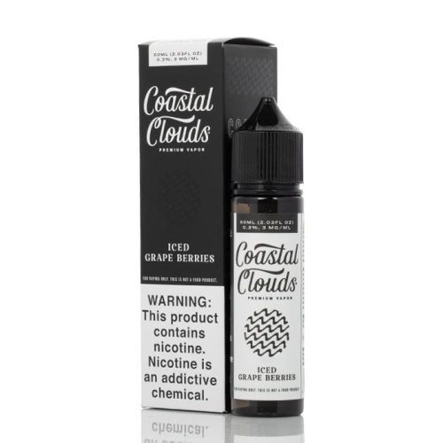 Coastal Clouds ICE 60mL Coastal Clouds Premium e-Liquids Iced Grape Berries / 3mg / 60mL