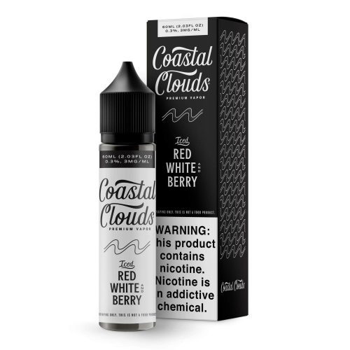 Coastal Clouds ICE 60mL Coastal Clouds Premium e-Liquids Iced Red White and Berry / 0mg / 60mL