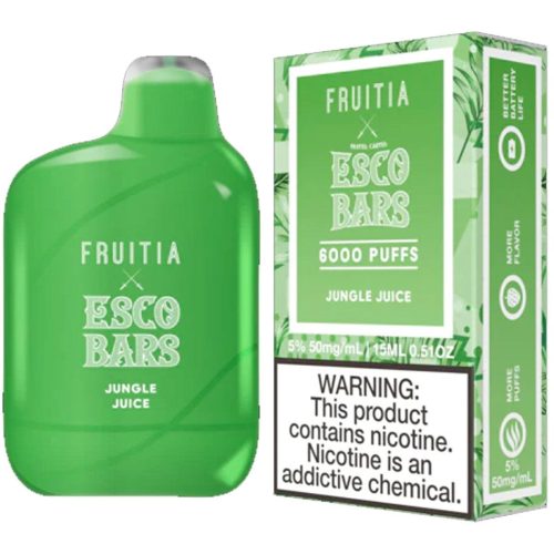 Esco Bars Fruitia 6000 5% Esco Bars by Pastel Cartel Disposables Jungle Juice / 6000+ / 5% (50mg)