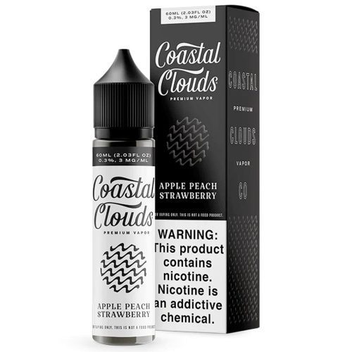 Coastal Clouds fruits 60mL Coastal Clouds Premium e-Liquids Apple Peach Strawberry Coastal Clouds / 3mg / 60mL