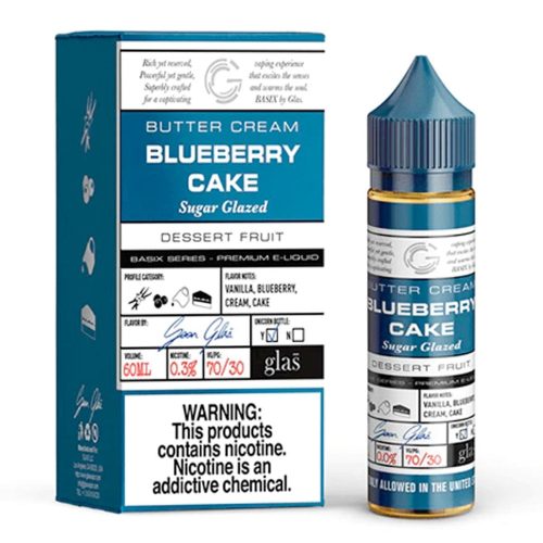 Basix Series by Glas 60mL Basix Series Premium e-Liquids Blueberry Cake / 3mg / 60mL