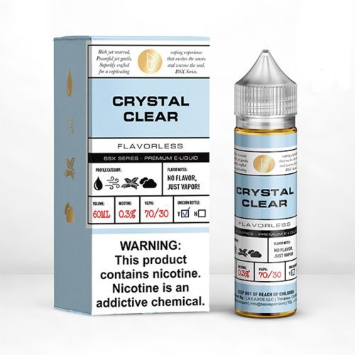 Basix Series by Glas 60mL Basix Series Premium e-Liquids Crystal Clear / 3mg / 60mL