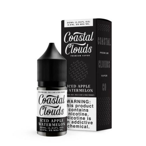 Coastal Clouds Salts 30mL Coastal Clouds Nicotine Salt Premiums Iced Apple Watermelon / 35mg